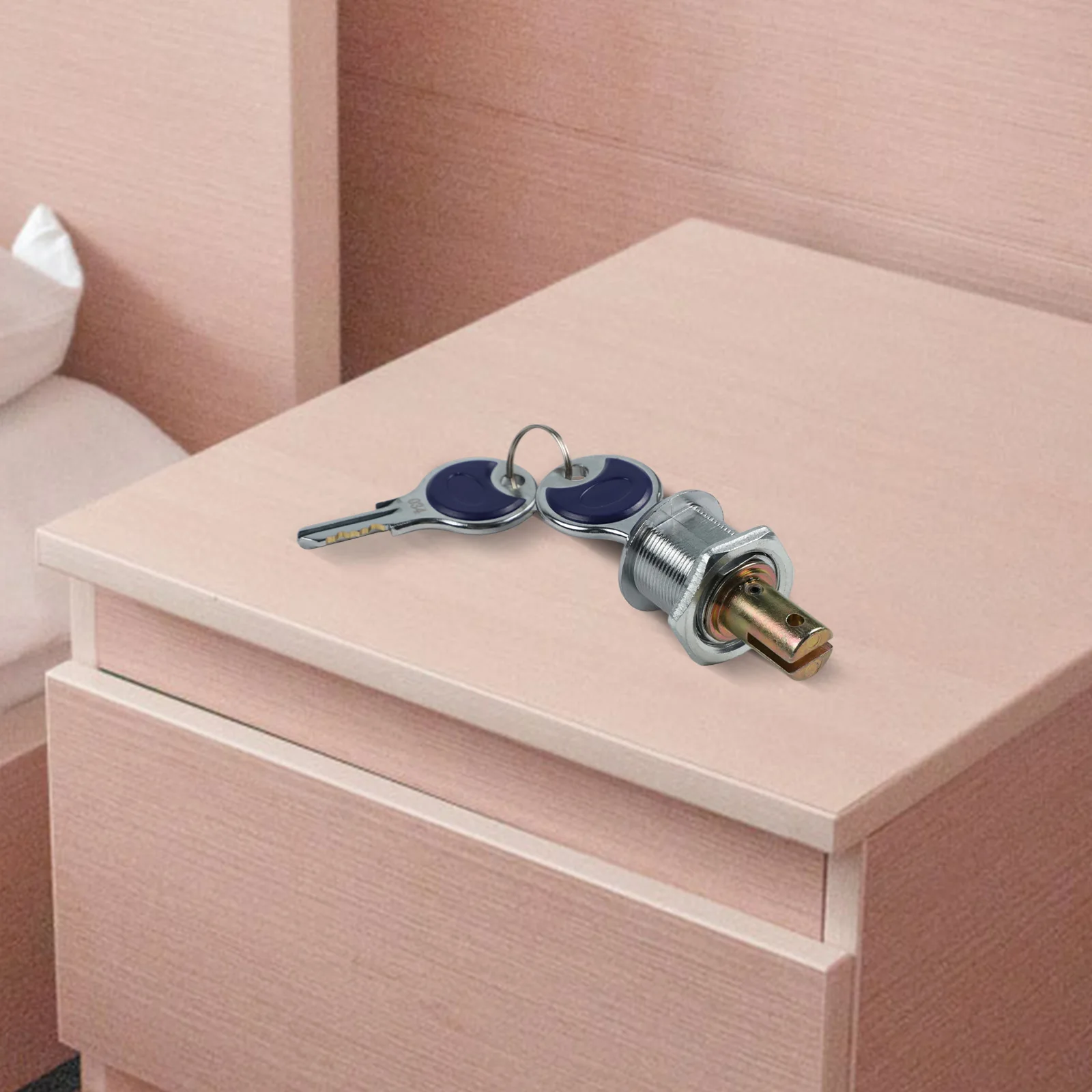 

180 Rotation Drawer Lock Tool Security Robust Construction Smooth Unlocking Mechanism Compact Size 180 Degree Rotation Lock
