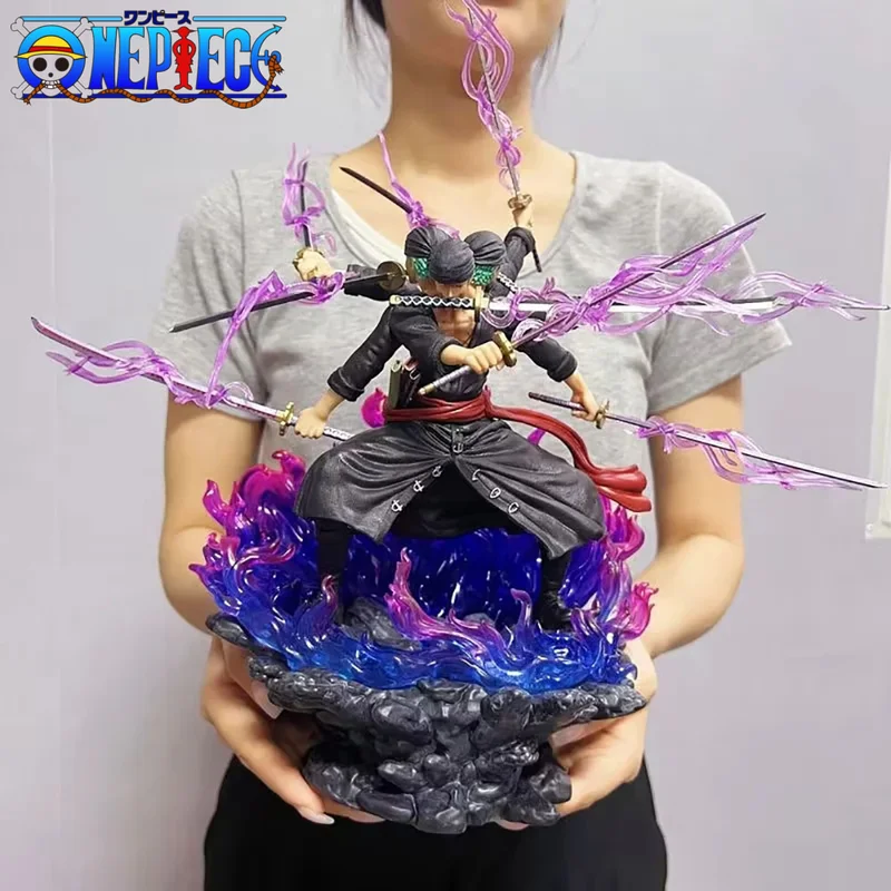 

40cm Anime One Piece Zoro Figure Wano Onigashima 9 Swords Style Action Figurine PVC Statue Model Decoration Collectible Toy Gift