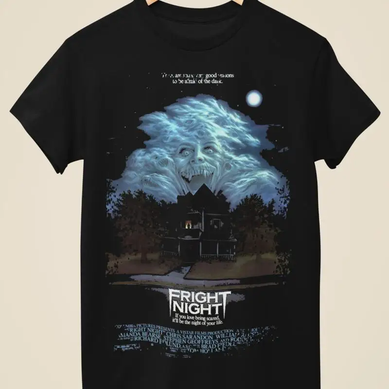 Fright Night Movie Poster Inspired Unisex Black T Shirt