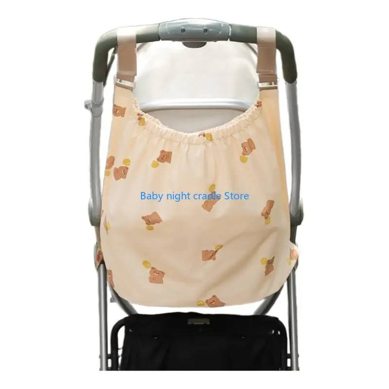 

J2FF Baby Strollers Large Capacity Pram Storage Bag Wear-resistant Organiser Case Container for Diaper Bottle Wipes