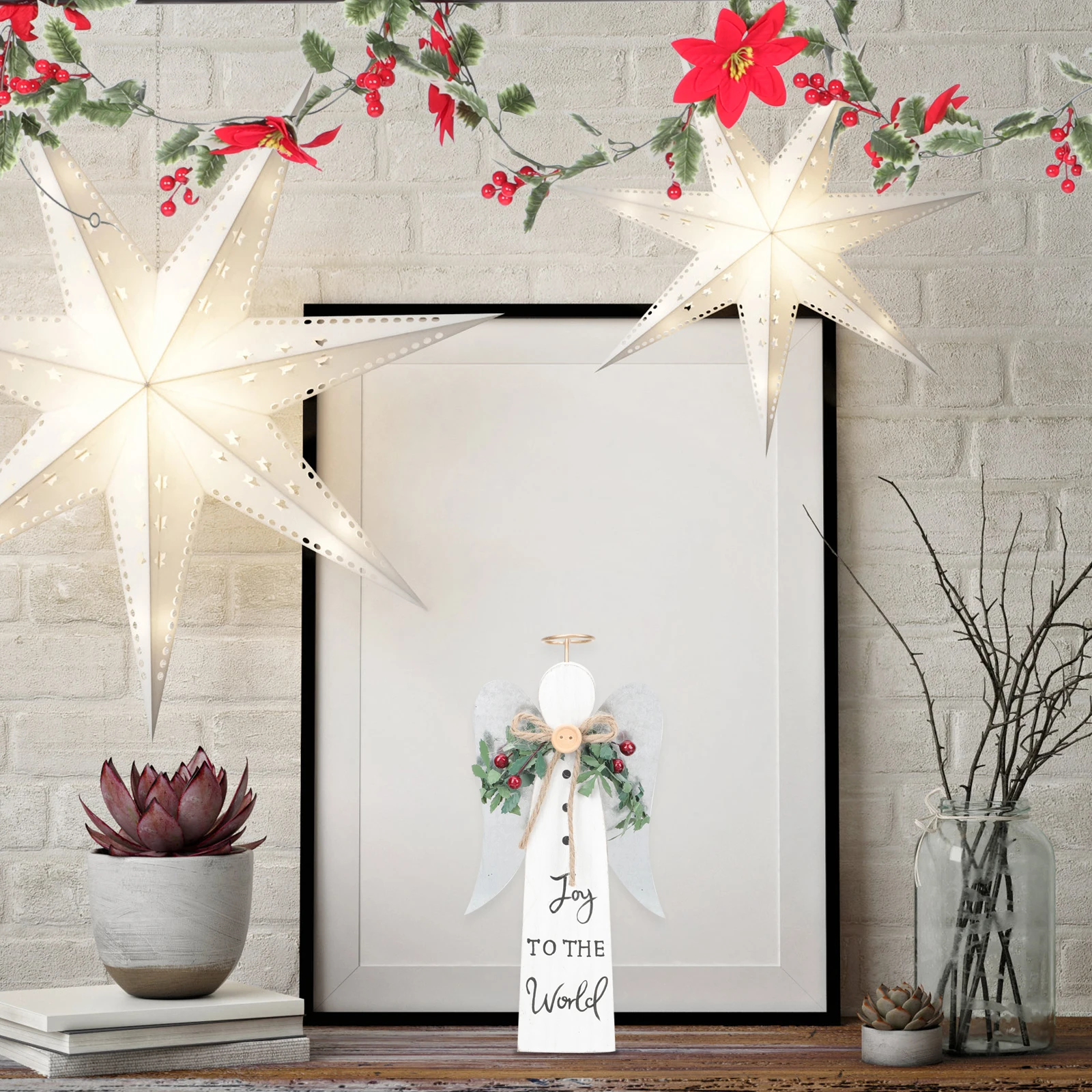 

Christmas Rattan Artificial Red Leaf Flower Vine Flexible Decorative Rattan for Tree Indoor Outdoor Holiday Decoration