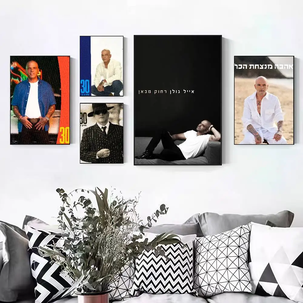 Singer E-Eyal Golan 30 Peelable Self-adhesive Poster Stickers Are Suitable For Frameless Wall Decoration In A Room