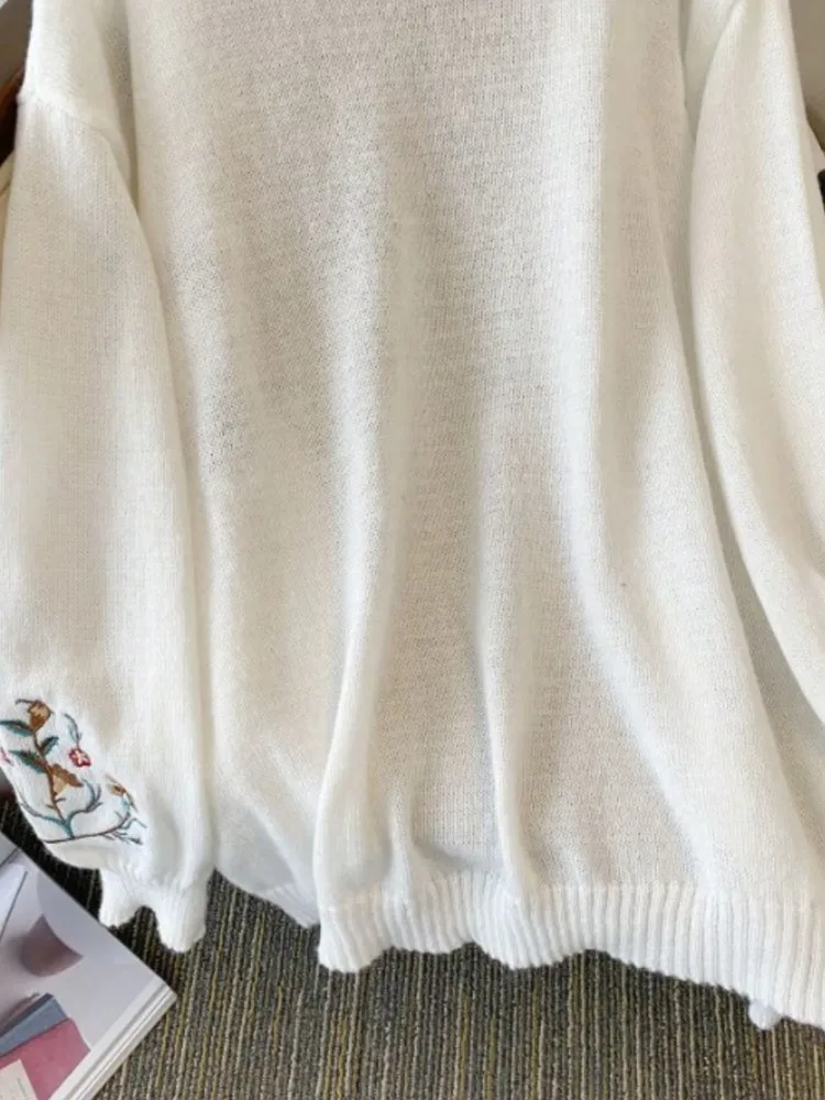 المرأة حجم كبير XL-3XL عادية الخامس الرقبة طويلة الأكمام الحياكة سترة سترة فضفاضة الرياضة في الهواء الطلق ملابس النساء المتضخم