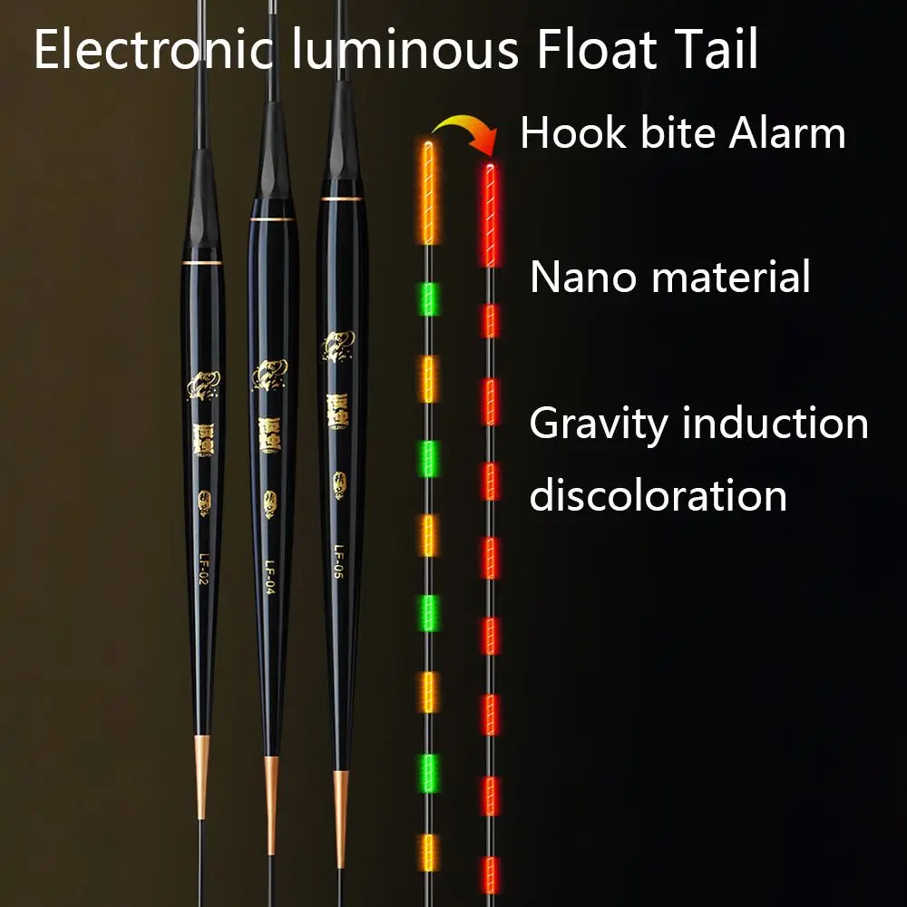 Long Tail Slip Drift Tube Light Color Change Electronic Float tail Bite Alarm Electronic Floats Buoy Smart Float Top