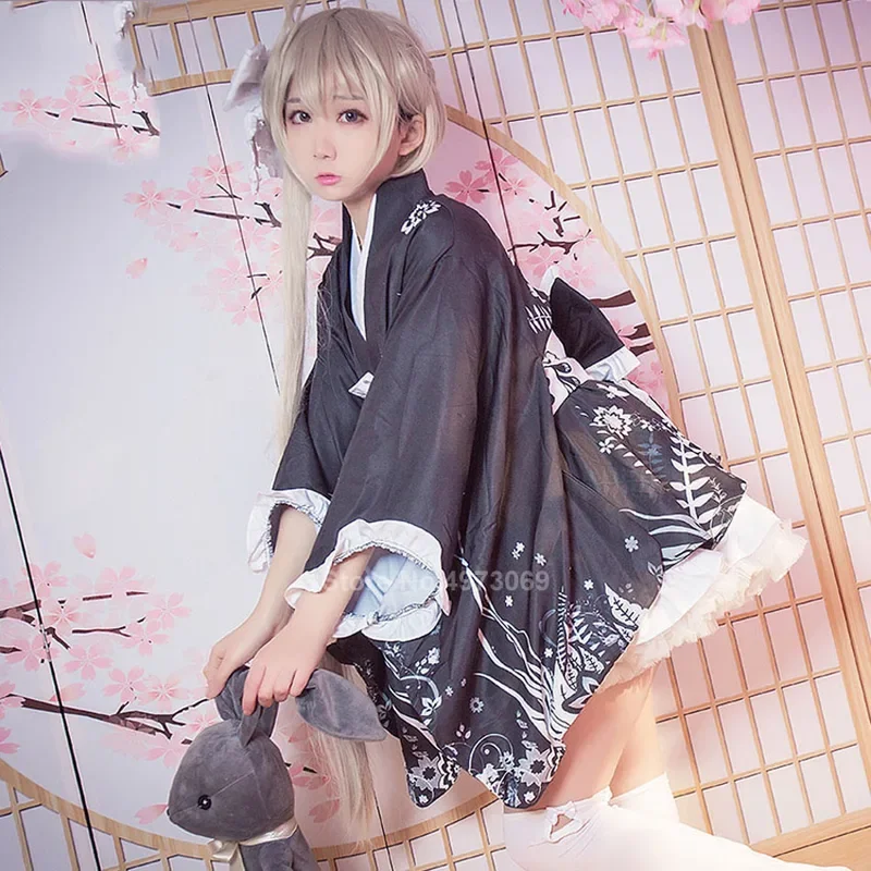 Kimono Japanese Style Kawaii Girls Vintage Yukata Women Haori Dresses Japan Anime Cosplay Lolita Blouse Party Halloween Cosplay