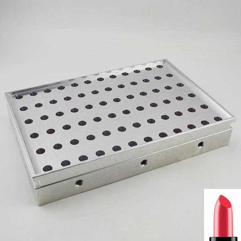 72-Cavity water drop multi-lipstick mold kit lipstick making tool, size 12.1mm 11.8mm 12.7mm