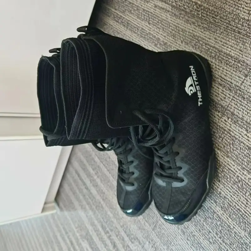 Professional Wrestling Shoes Mesh Breathable Boxing Shoes Comfortable Fighting Shoes Good Quality Gym Training Shoe For Men