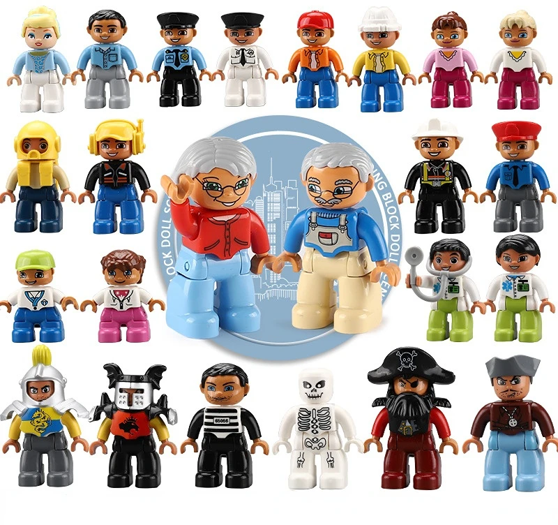 Big importer décennie ks Farm 7.5 Aate Doctor Police Rick, jouet en brique, accessoire compatible avec les grandes figurines de nuit, cadeau familial pour enfants