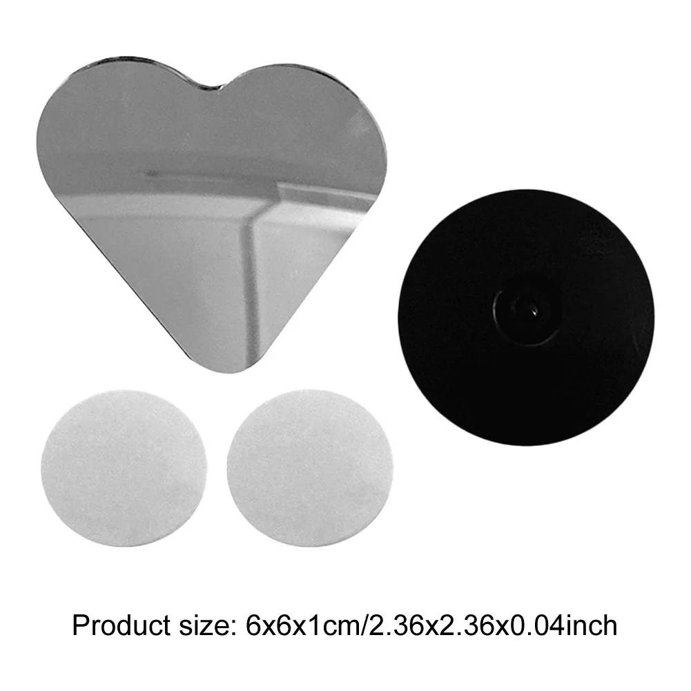 مرايا النقطة العمياء على شكل قلب للسيارات مرآة الرؤية الجانبية بدون إطار مرآة جانبية للسيارة ملحقات السيارة القابلة للتعديل لسيارات الدفع الرباعي #6