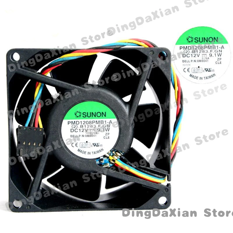 D 1PCS For SUNON PMD1208PMB1-A | 80×80×38mm DC12V 9.1W 8CM 4-Wire PWM Axial Fan