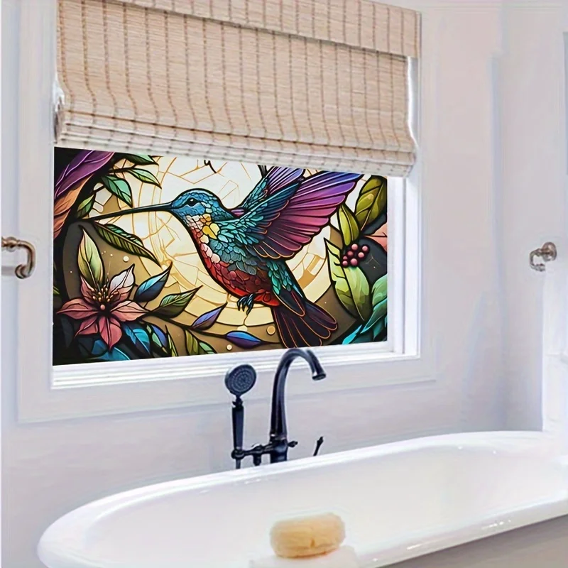 Birds Butterflies Privacy Window Electrostatic Stickers Removable Glass Static Cling Decals Home Decoration Privacy Film
