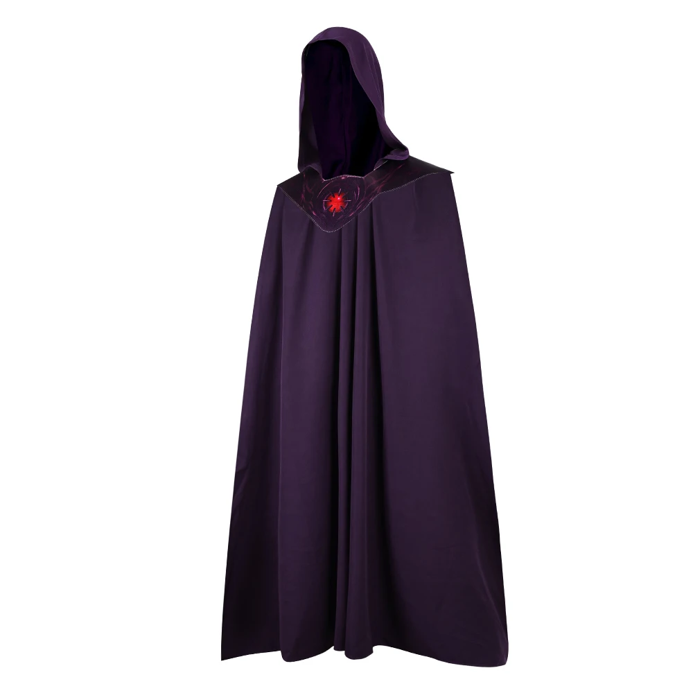 Cape de Sorcier Violette à Capuche – Médaillon Lumineux – photo 2