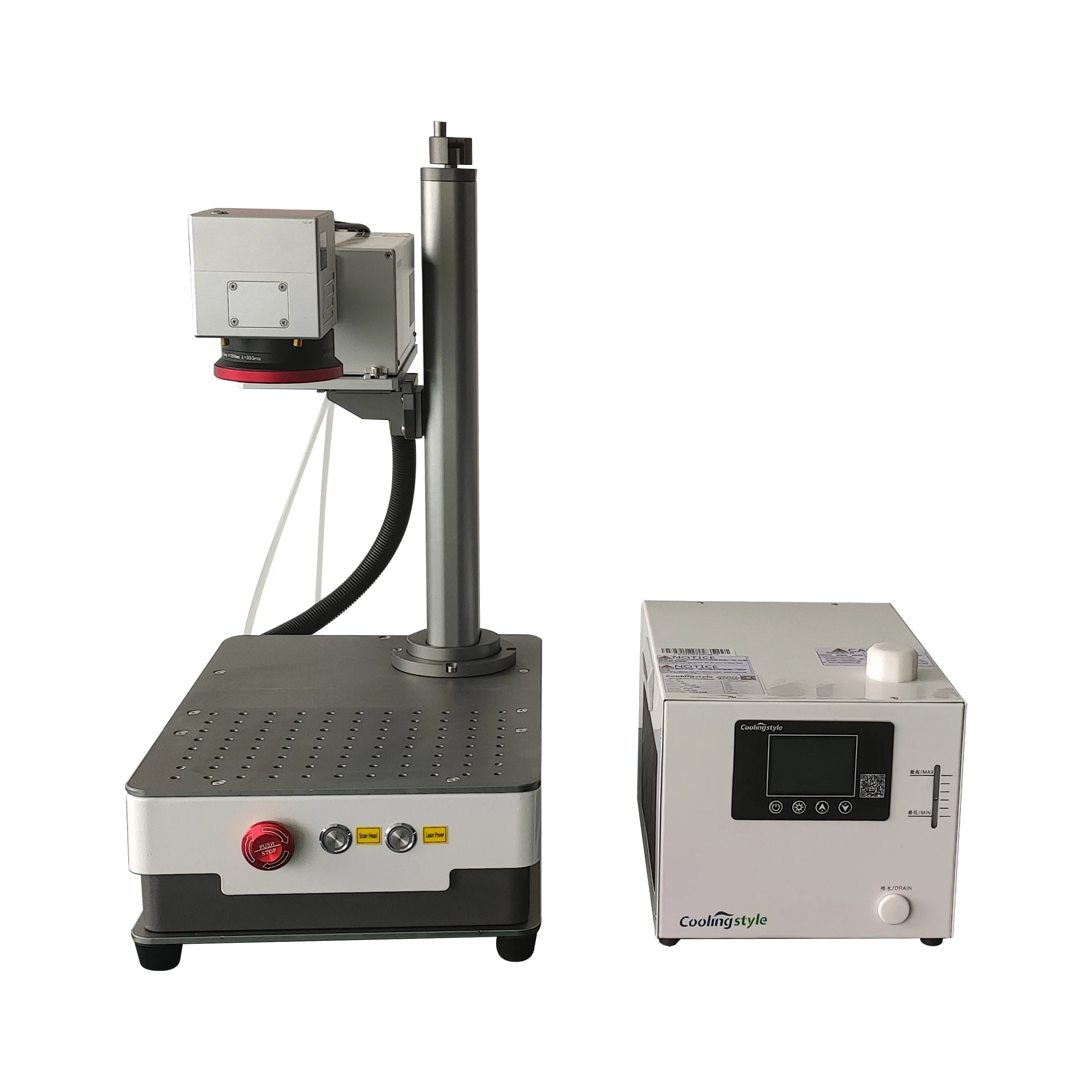 High Laser Accuracy MINI 3w UV Laser Marking Machine For Acrylic Abs Ppr Pvc Plastic Glass 355nm INNO Laser Small Thermal Effect