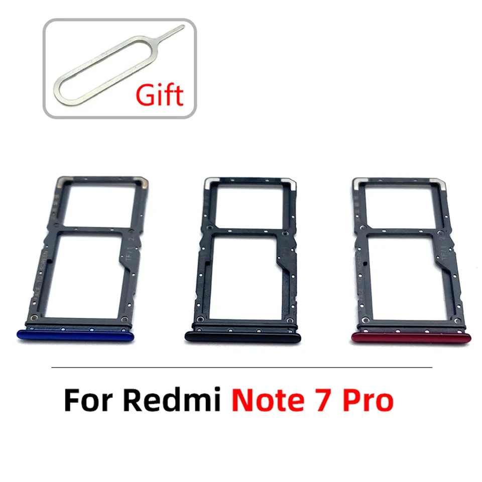 Nueva bandeja para tarjeta SIM con pin, adaptador de repuesto para Xiaomi Redmi Note 9S, Note 9, 7 Pro 5