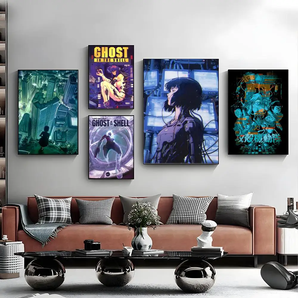 G-Ghost I-In The Shell Movie Poster Canvas Wall Art Print Poster Decorative Mural Home Decor Gift Unframed