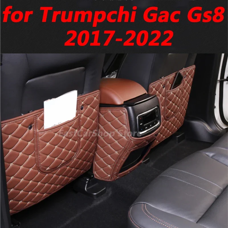 

For Trumpchi GAC GS8 2017 2018 2019 2020 2021 2022 Car Rear Seat Anti-Kick Pad Seat Cover Back Armrest Protection Mat