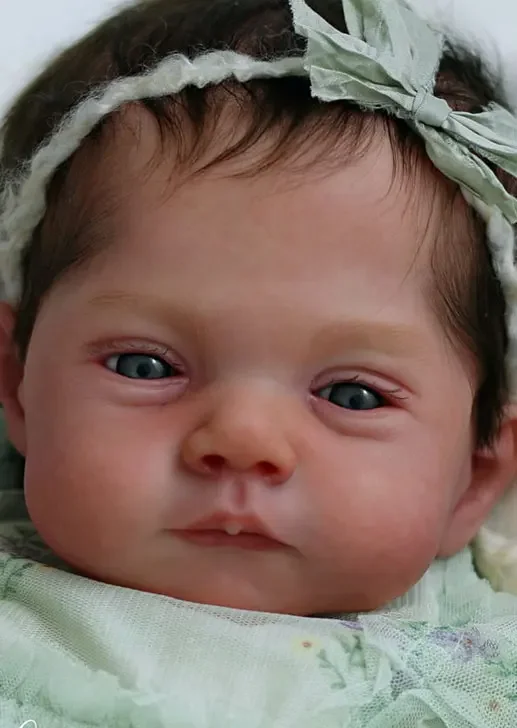 EGO 맞춤형 도색되지 않은 키트 20''Reborn Baby Lily By Joanna Kazmierczak, 천 바디 및 코아 포함