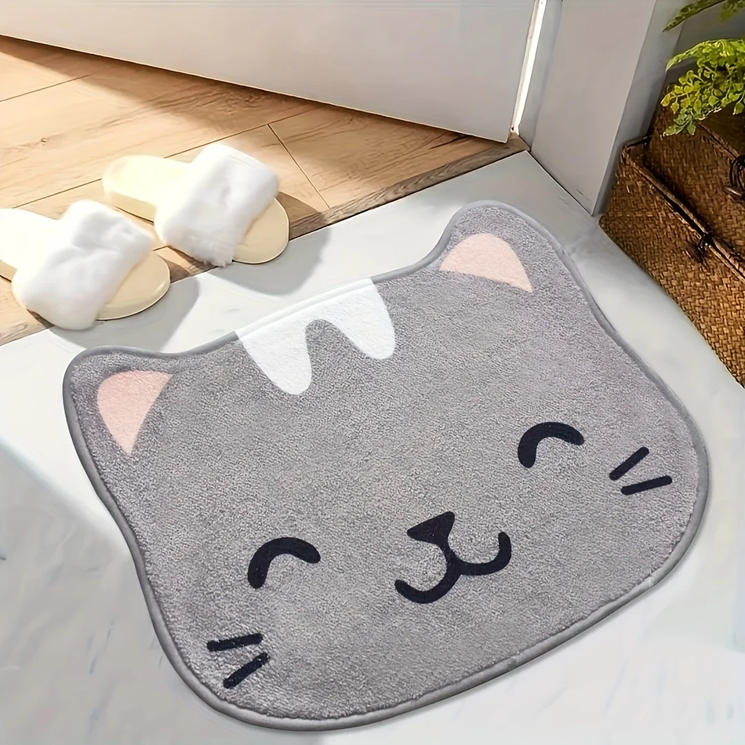 Cute Non-Slip Bath Blanket Super Soft Animal-Shaped Bath Blanket Non-Slip Comfortable Cartoon Animal Bath Mat