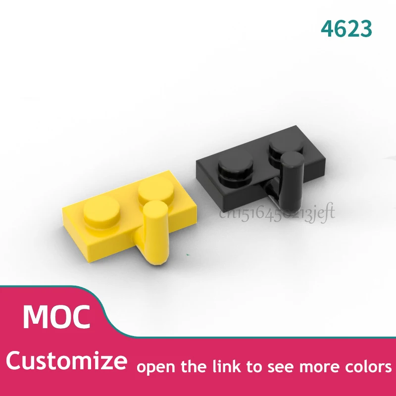 

100 шт., детали MOC, 88072, 4623 пластина, специальный конструктор 1x2 с стержнем, совместимый с конструктором, сборные строительные блоки, игрушка-конструктор