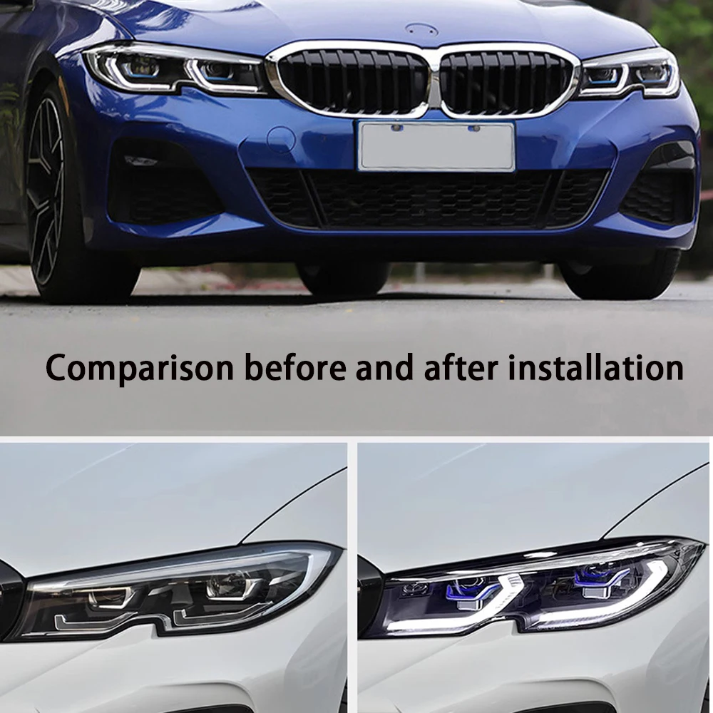 

Car Headlight For BMW 3 Series G20 G28 2020-2022 Upgrade to full LED new style Head Lamp DRL Head Lamp Front light Assembly