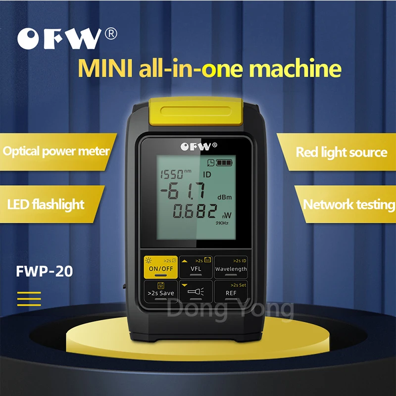 

4 In1 OPM 5G OFW 10 Wavelength Optical Power Meter Visual Fault Locator Network Cable Test Fiber Tester VFL OPM 30KM FTTH 10MW