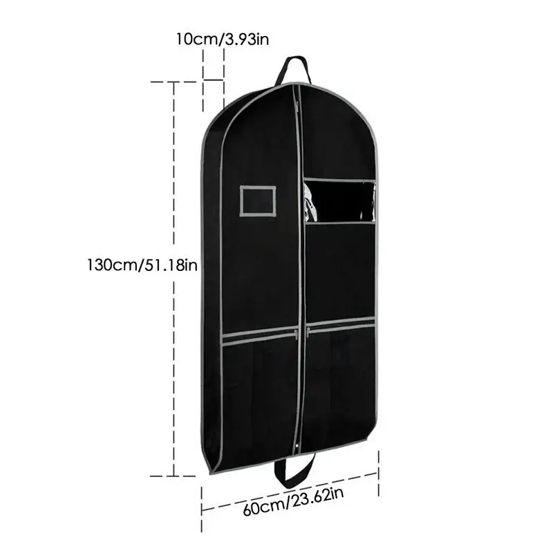 Dustproof Garment Bag Clothing Bag For Closet Handle Design Anti Dust Clothes Bag Wedding Gown Dress Bag Protects Winter Jackets