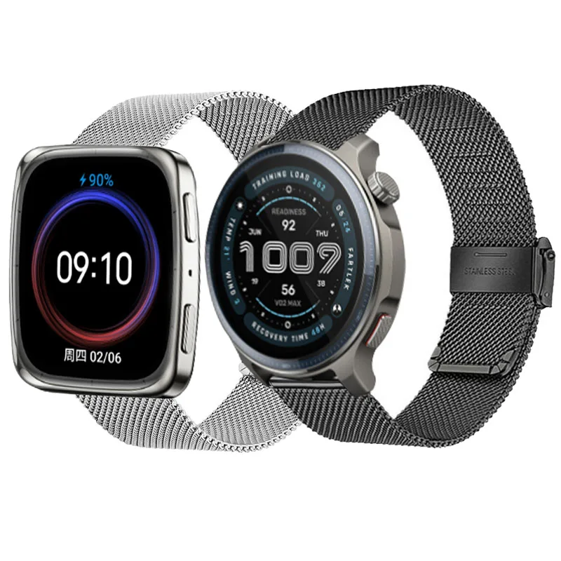 Ремешок для часов 20 мм 22 мм для Amazfit Active 2S, браслет для Amazfit Bip 5 6/3 Pro/GTR 4/GTS 3 2 4 mini 2e/Balacne 2/Stratos 2