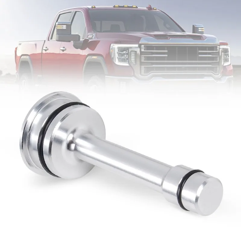 Transmission Cooler Barbell for GM 6L80 / 90 and 8L90 Thermostat Bypass Plug CNC Machined Aluminum for Chevrolet Sierra Car