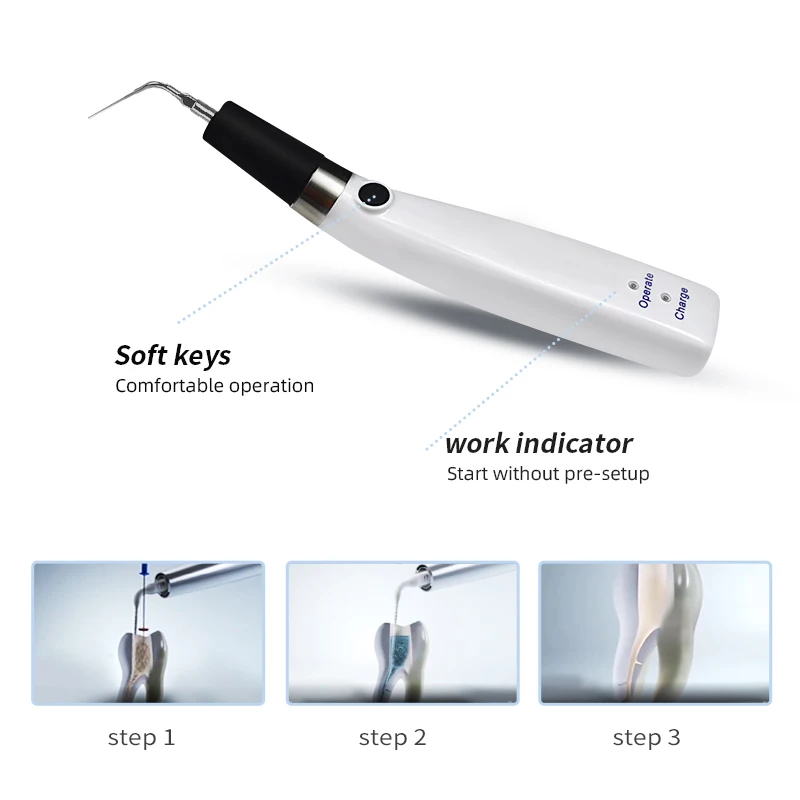 VVDental Dental Endo Activator 6 Tips Wireless Endodontic Irrigator Handpiece Root Canal Treatment Dentistry Instrument