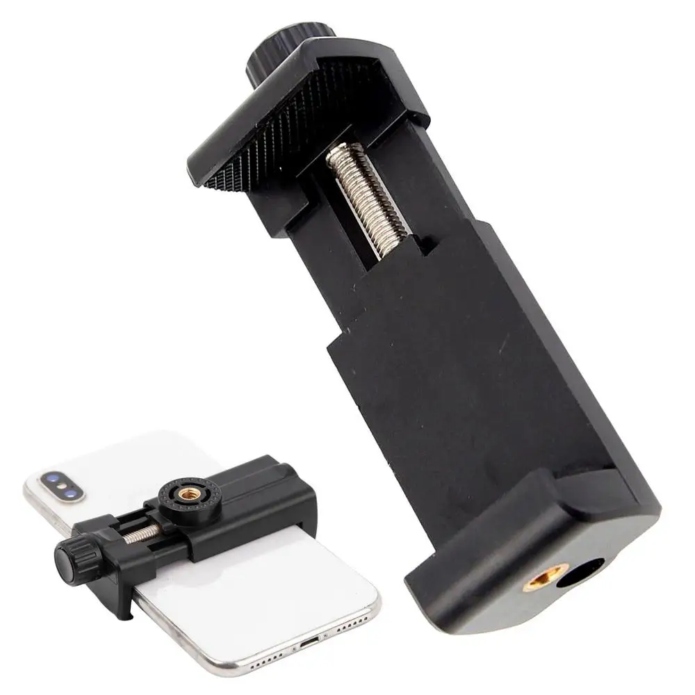 Universa Statief Stand Telefoon Clip 1/4 Inch Schroef Gat Houder Voor Statief Mobiele Smartphone Accessoires Stand Mount