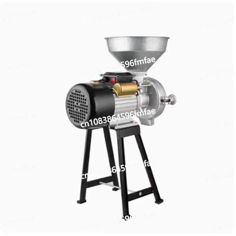 220V Electric Grinding Machine Powder Grain Spice Corn Crusher Household Commercial Wet and Dry Food Grinder Mill Flour