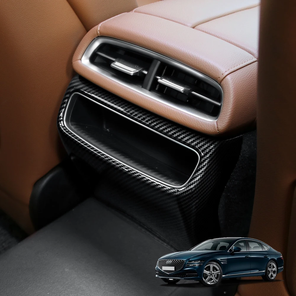 

For Genesis G80 RG3 2021-2024 Rear Air Vent Cover Trim Panel ABS Plastic Air Conditioning Outlet Frame Accessories LHD/RHD