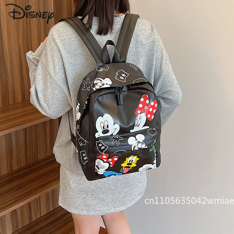 Disney Mickey New Student Backpack Fashion High Quality Women's Backpack Cartoon Versatile Large Capacity Girls' Backpack