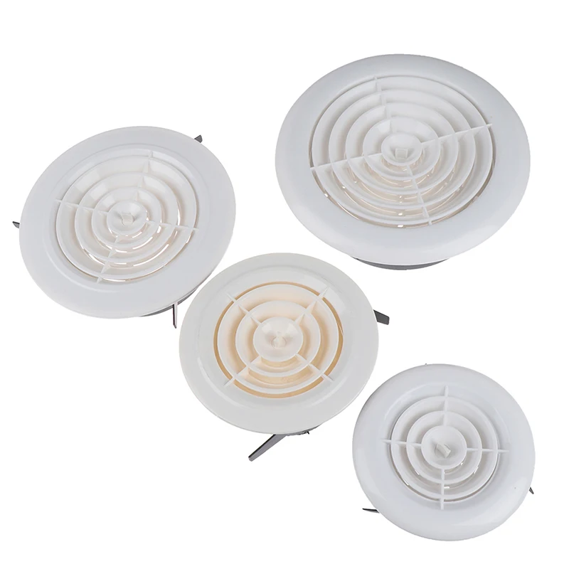 Grille de Ventilation ajustable, Grille de Ventilation ronde, Grille de Grille de Ventilation, Grille de Grille de Ventilation ronde, accessoires de couverture, 75mm, 3 ~ 8 pouces, 1 pièce