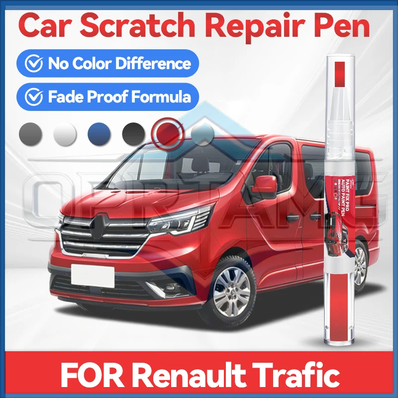 

Карандаш для подкраски колесных дисков RENAULT TRAFIC, средство для ремонта автомобильной краски, аксессуары для устранения царапин, цвета: Кармен Красный, Глазурь Белый U
