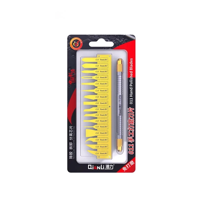 Qianli 012 سكين إزالة الغراء متعدد الوظائف، وحدة المعالجة المركزية IC الغراء نظيفة رقيقة الباردة شفرة، Logicboard BGA صيانة كشط حدق 009 008 007