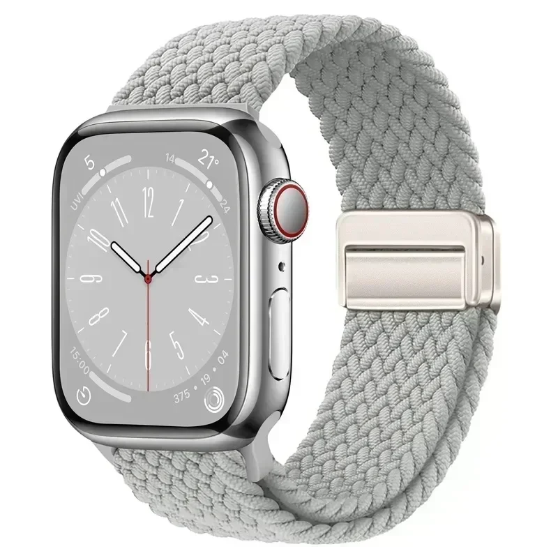Braided Strap For Apple Watch Band 38mm 40mm 41mm 42mm 44mm 45mm 46mm 49mm Bracelet for iWatch SE 5 6 7 8 9 10 11 Ultra 2 3