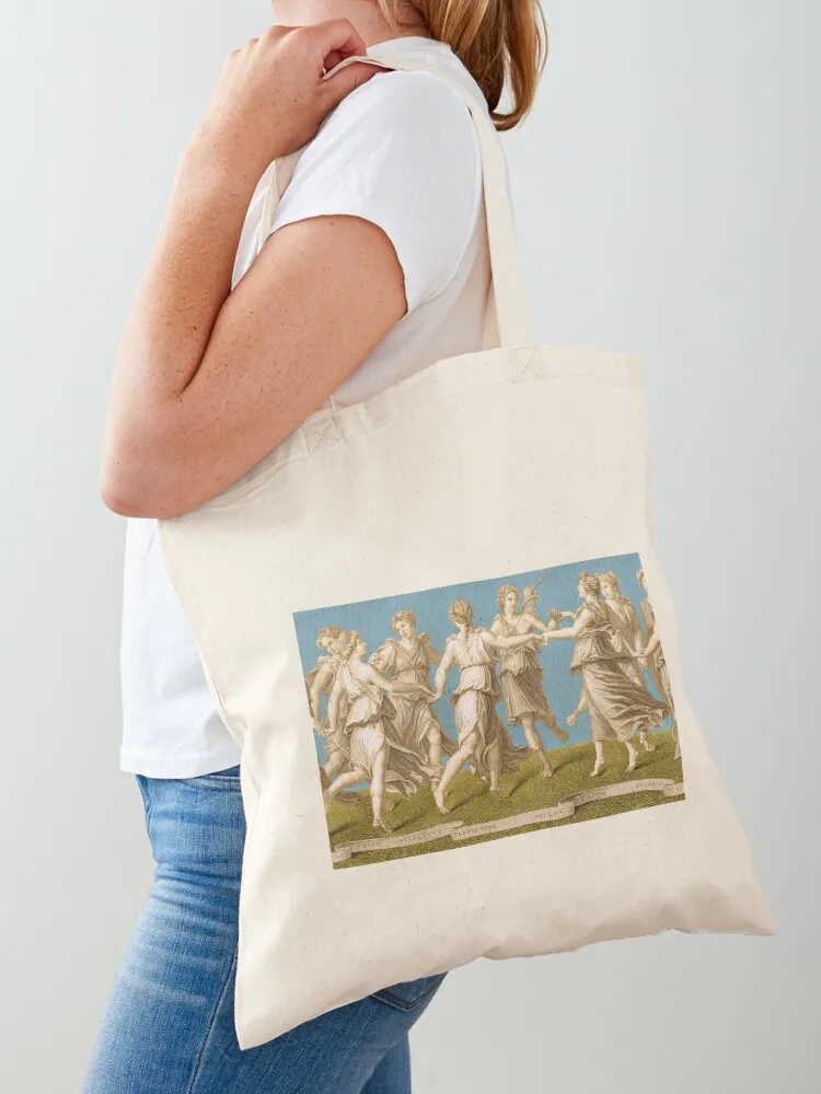 

Dance of Apollo with the Nine Muses Tote Bag bag for beach shopping bag logo tote woman large tote