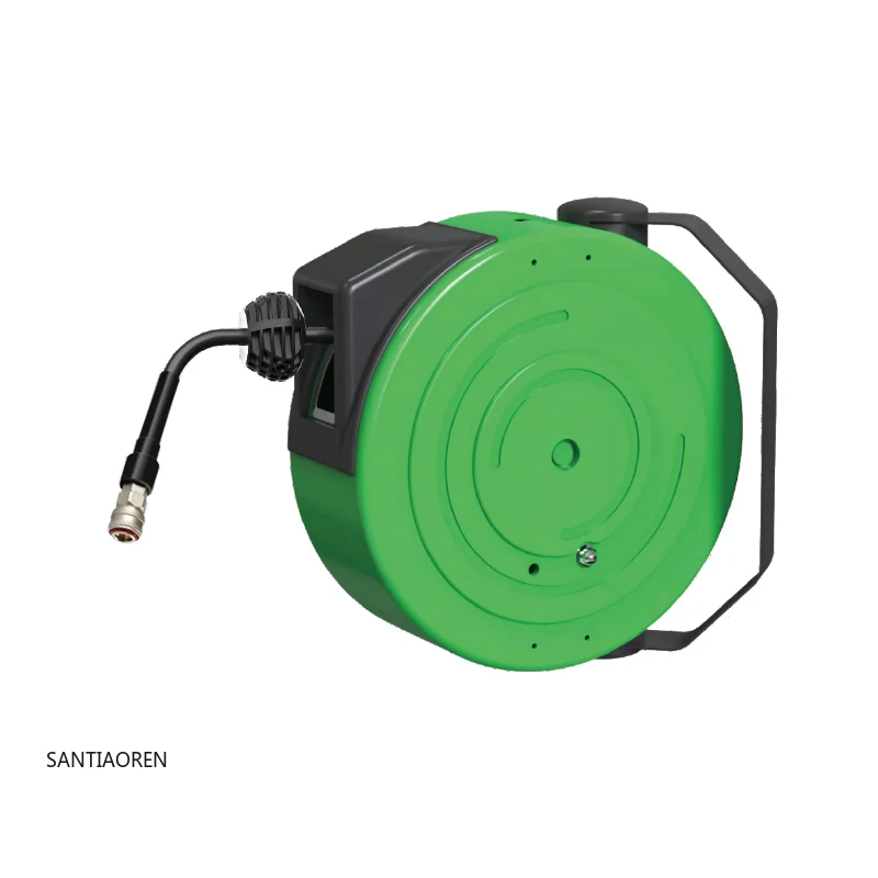 

2025High Quality Factory Automatic Hose Reel Pvc/pu Mesh Retractable Air Hose Reel