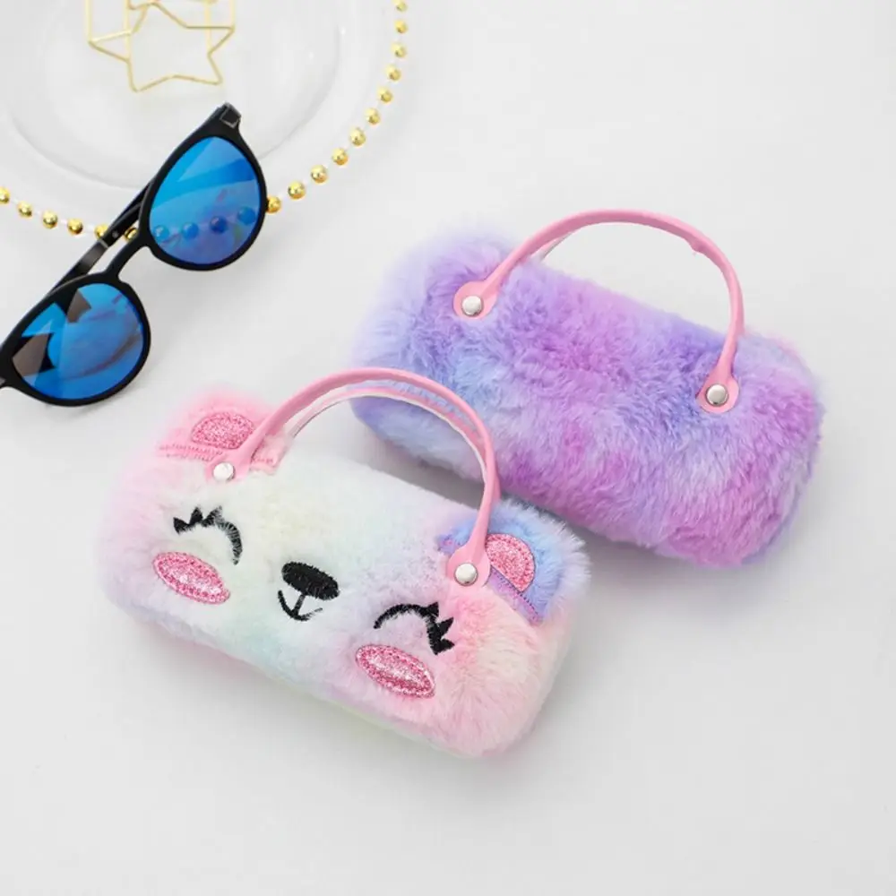 

Anti-pressure Sunglasses Storage Box Colorful Plush Glasses Case Creative Protective Box for Gifts