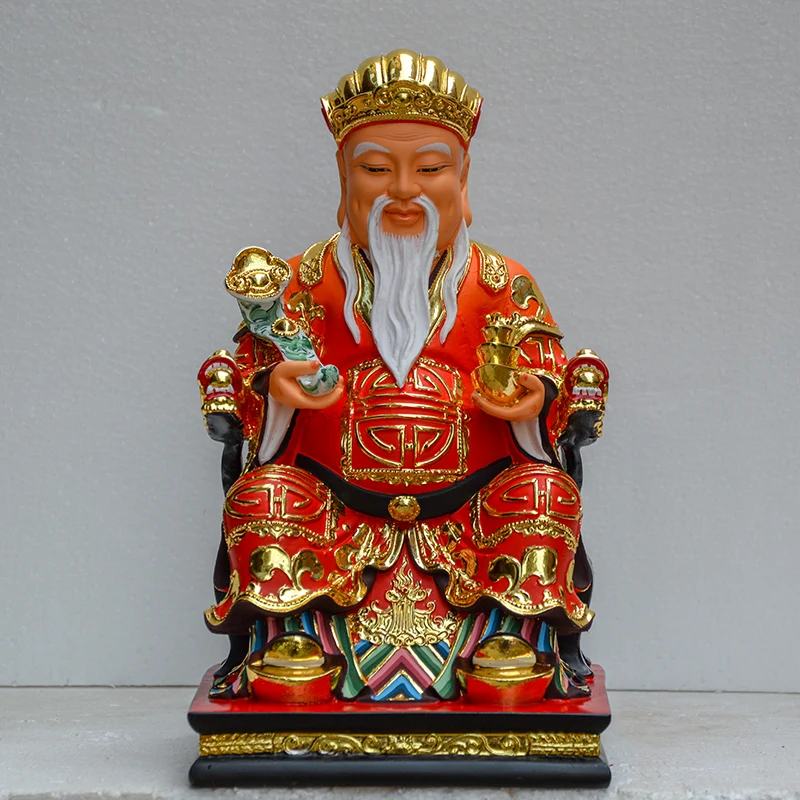 Southeast Asia HOME Shrine efficacious Patron saint Ornamental God Da Bo Gong DEFU ZHENGSHEN gilding wealth FENG SHUI statue