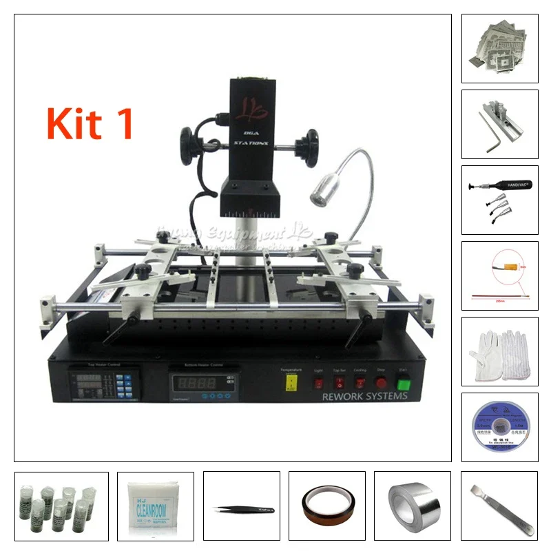 220 V LY IR8500 IR6500 V2 BGA Rework Station 2 Zones Infrarood Moederborden Mobiele Laptop Chip PCB Reparatie Soldeermachine