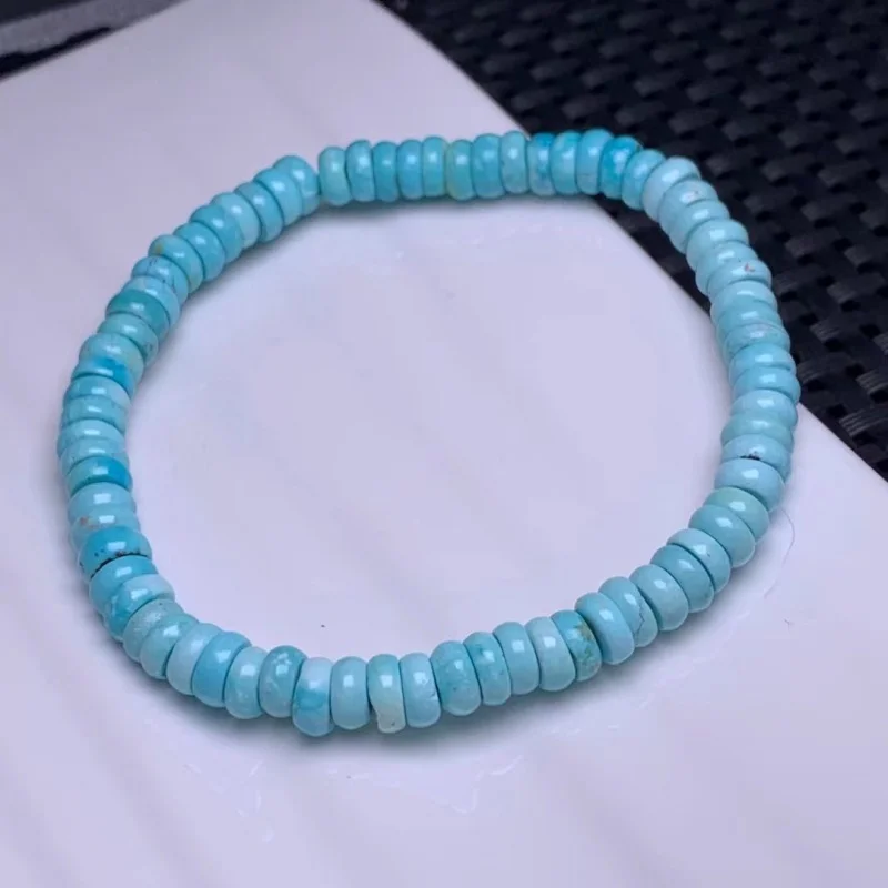 

Raw Ore Turquoise Spacer Wholesale Bracelet Refreshing High Porcelain Blue Background Worker