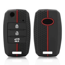 Silicone Keyless Cover Case Skin for Kia Ceed Sportage Rio X H Line 3 4 Optima K4 Cerato 2015-2020 Sportage 3/4 buttons Remote