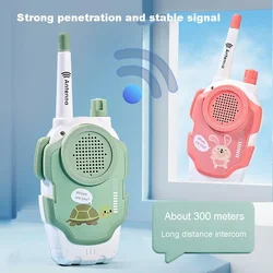 Walkie-talkie de dos vías para niños, juguetes de interacción entre padres e hijos, receptor de rango, regalos de Navidad, Juego de 2 piezas