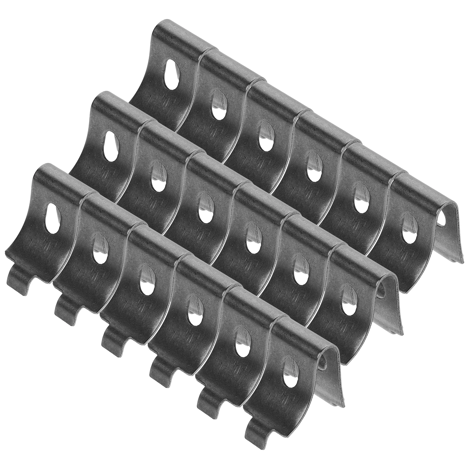 Clip per mensola in acciaio Ganci per rack per congelatore in metallo addensato Morsetti di supporto per frigorifero durevoli Uso del magazzino domestico Installazione semplice