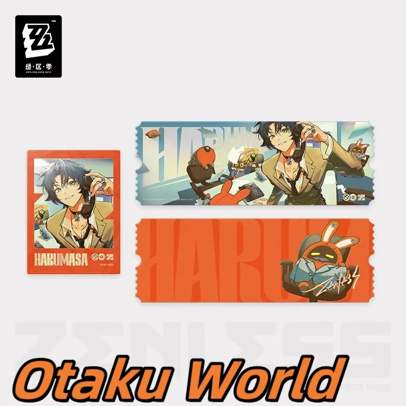 Asaba Harumasa Badge เครื่องประดับอะคริลิคเลเซอร์ตั๋ว Original Mihoyo เกม ZZZ Zenless Zone Zero Asaba บทบาทเล่นเครื่องแต่งกายอะนิเมะของขวัญ