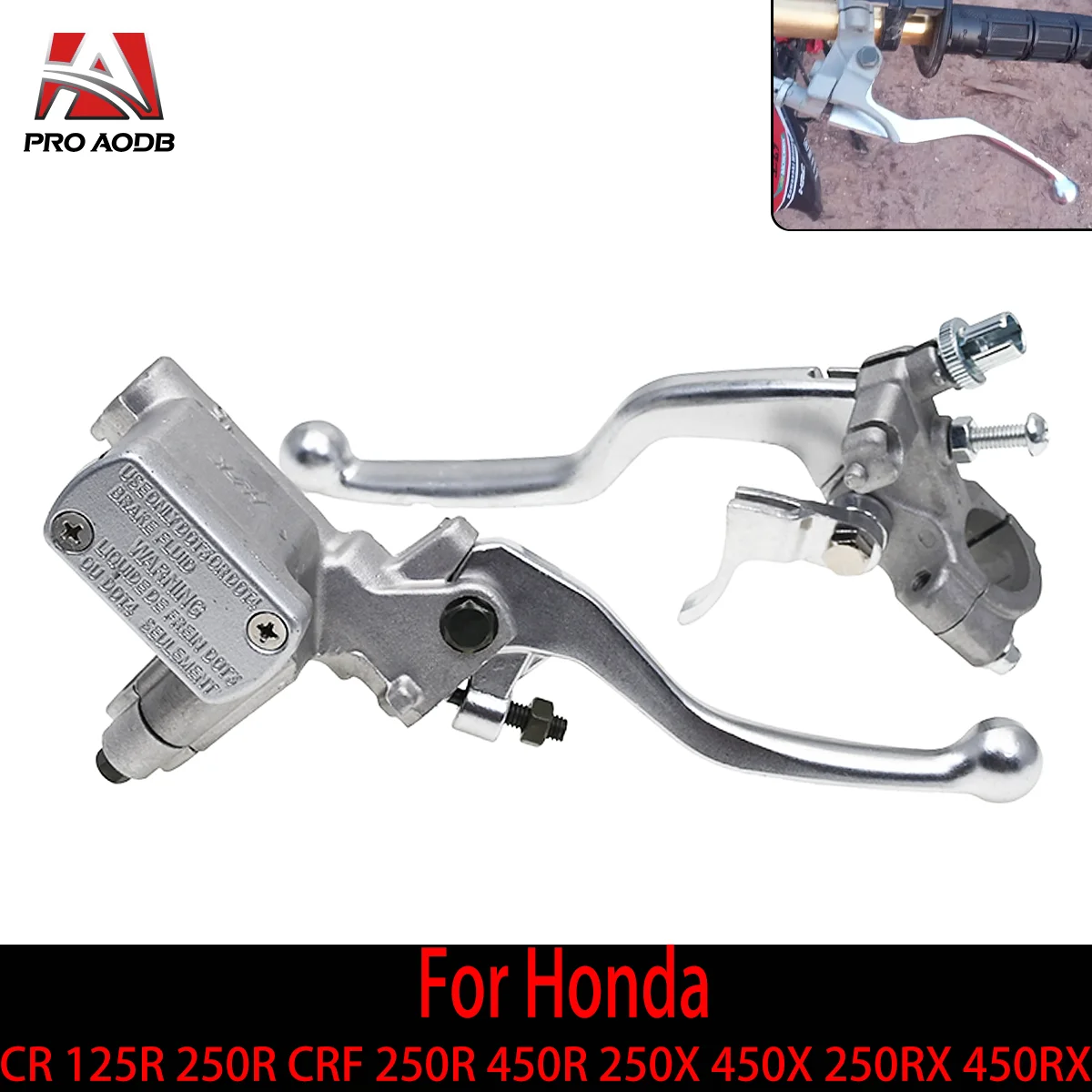 

Motorcycle 22mm Handlebars Brake Master Cylinder Clutch Levers For HONDA CRF250X 450X 250R 450R 125F 150F CR 125R 250R 2004-2022