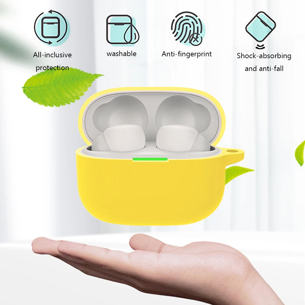 Silicone Case Shockproof Charging Box Protection Cover Anti-scratch Wireless Earbud Cover Washable for Sony Linkbuds S WF-LS900N