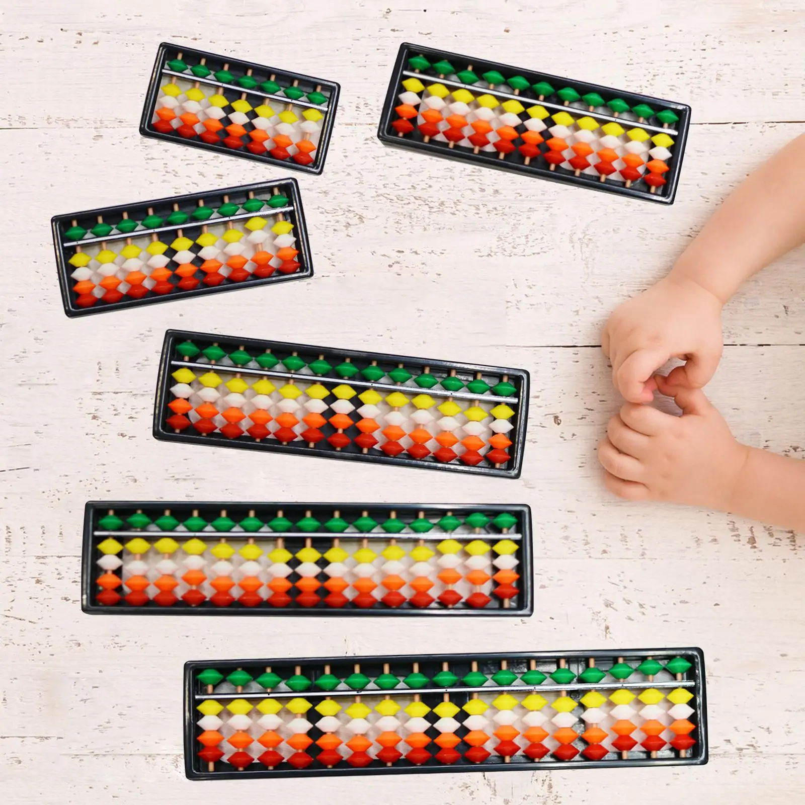 

Abacus Красочные бусины Учебные пособия Игрушка Монтессори Развивающая обучающая игрушка с
